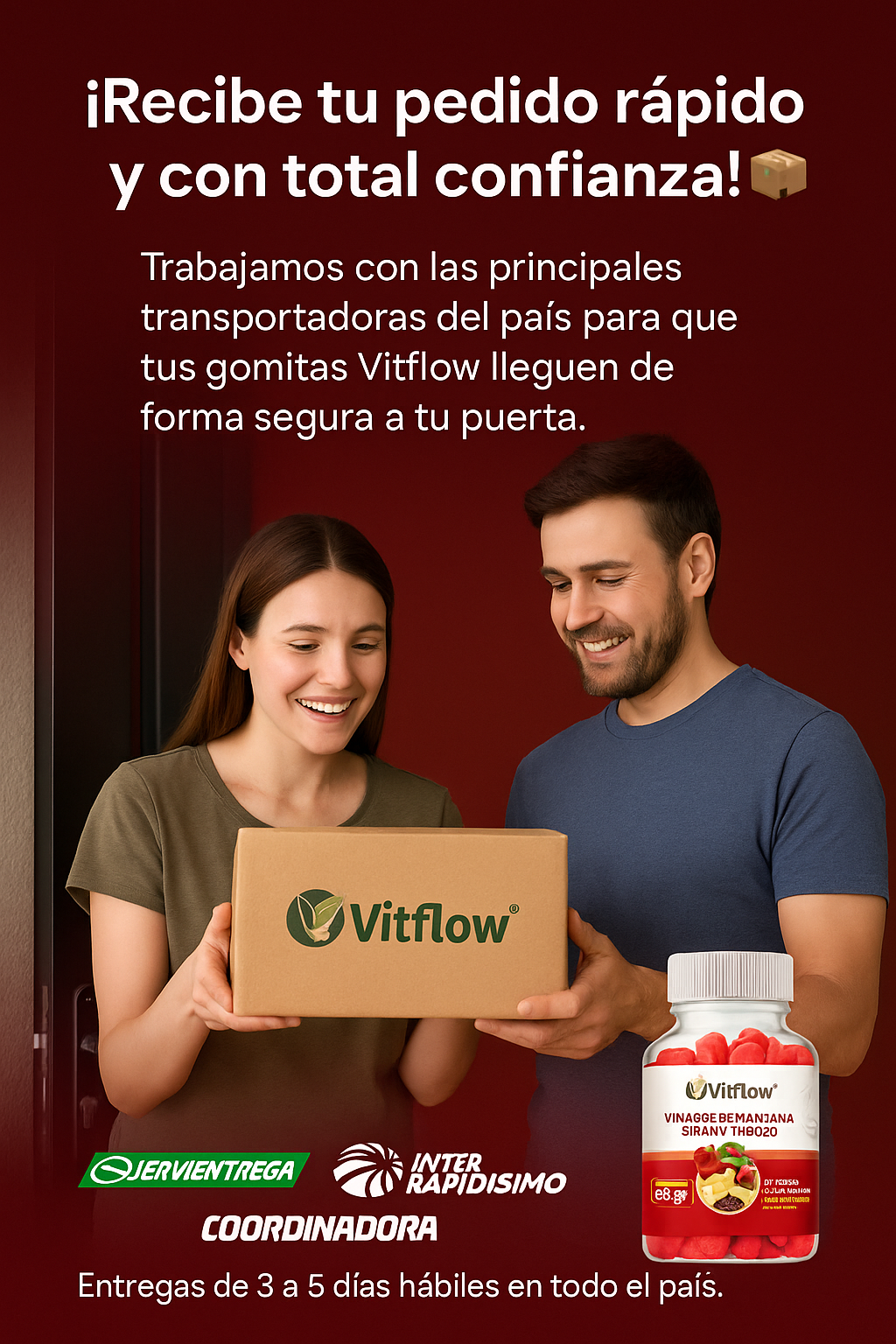 VitFlow™ - Gomitas de vinagre de Manzana.