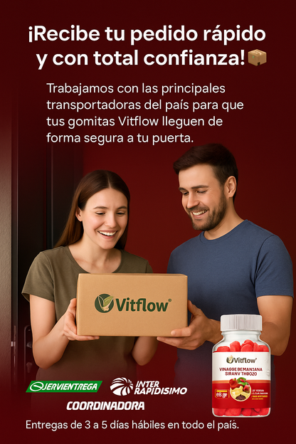 VitFlow™ - Gomitas de vinagre de Manzana.