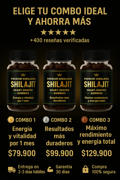 Shilajit™ - Combo de Gomas Shilajit