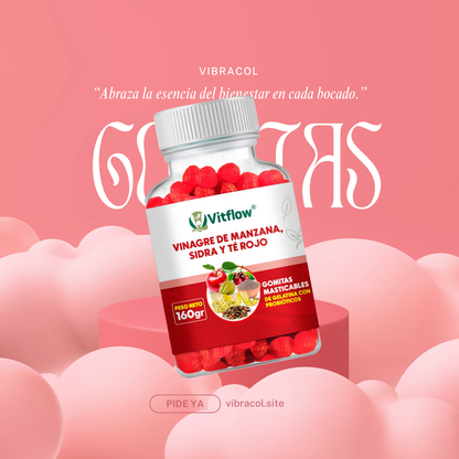 NutriRed™ - Gomitas de vinagre de Manzana.
