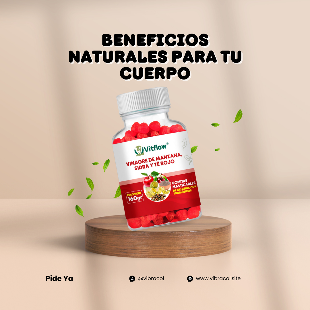NutriRed™ - Gomitas de vinagre de Manzana.
