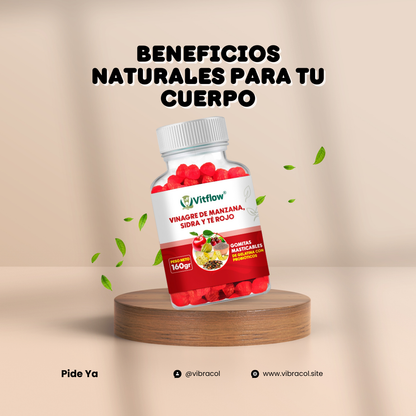 NutriRed™ - Gomitas de vinagre de Manzana.